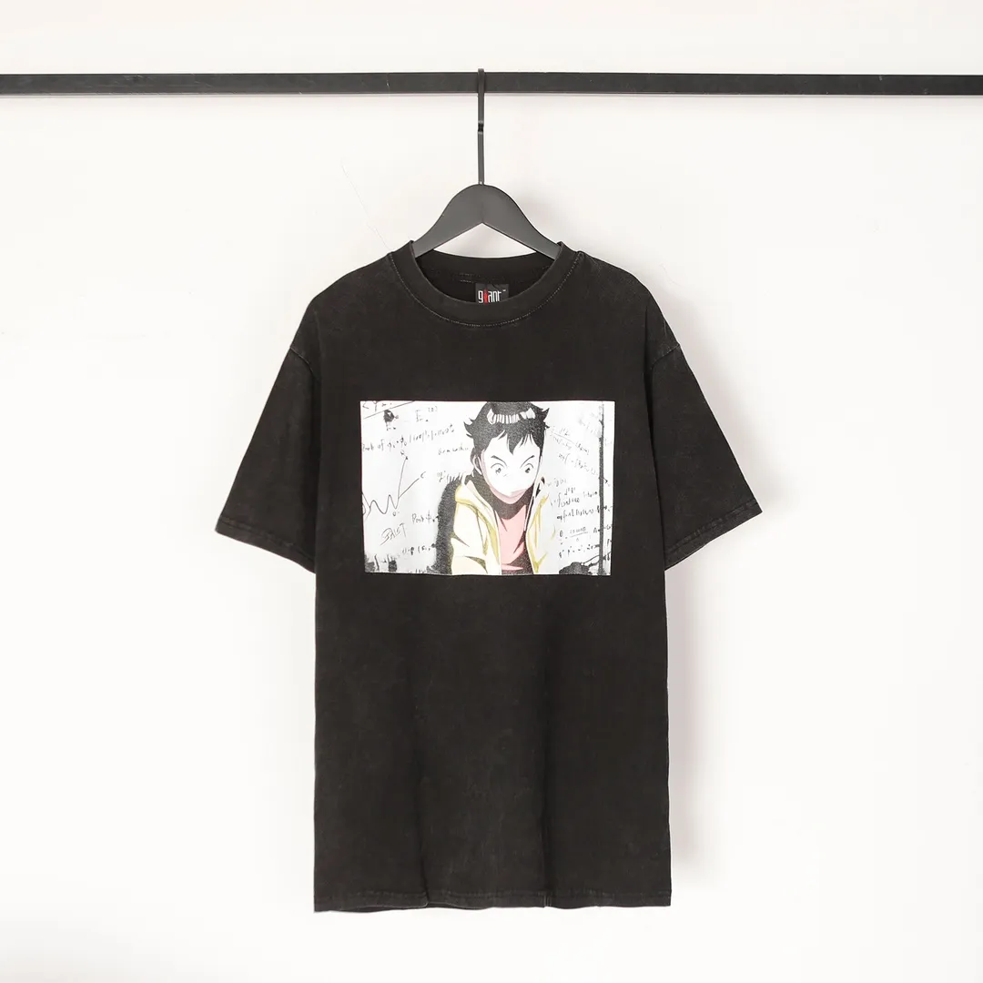 Saint Michael series trendy T craft letter drawing round neck short sleeves Style number: D3200p116 Color: black Size: S M L XL